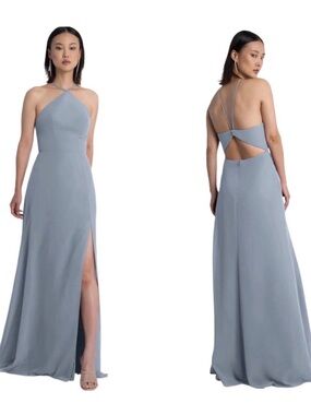 Jenny Yoo Ingrid Dress Chiffon Chambray